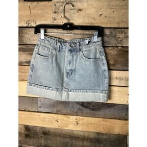 Missguided Jean Denim Mini Skirt Size XS